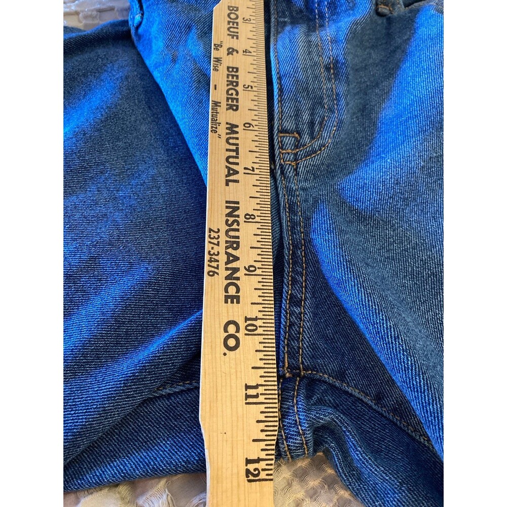 Knox Rose Denim Distressed Jeans Size 12 Cropped Stylish Stitching Down Legs - Picture 11 of 12
